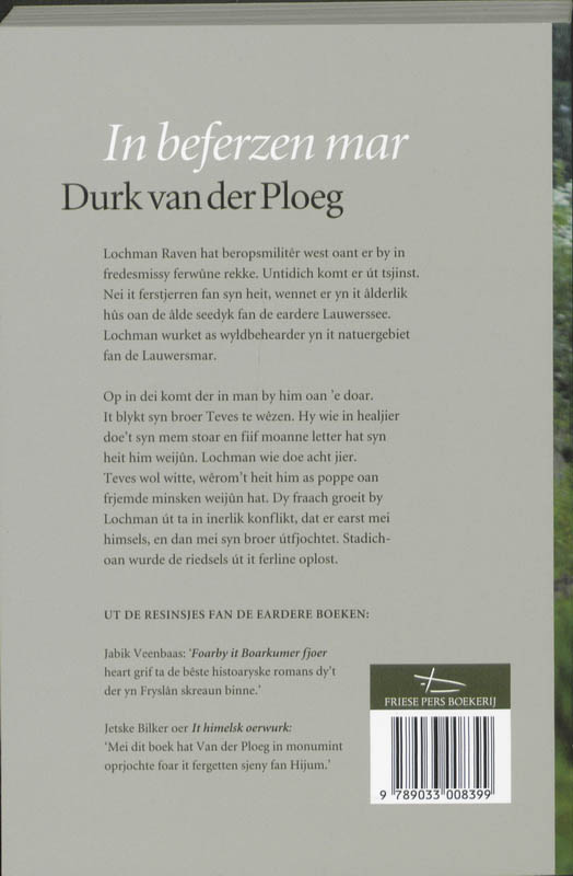 Achterkant van In beferzen mar