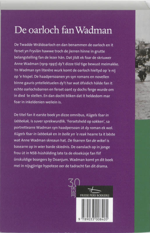 Achterkant van De oarloch fan Wadman