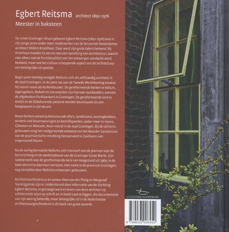 Achterkant van Architect Egbert Reitsma