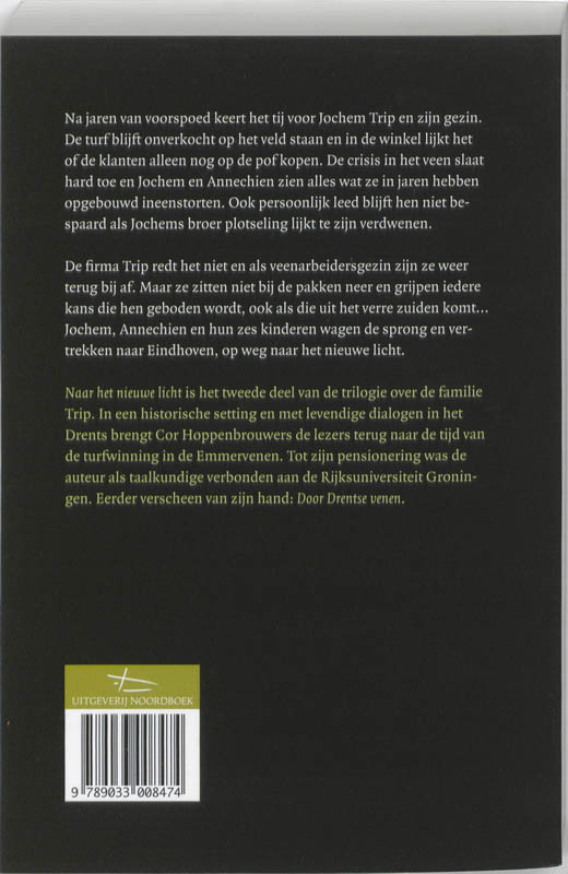 Achterkant van Naar het nieuwe licht