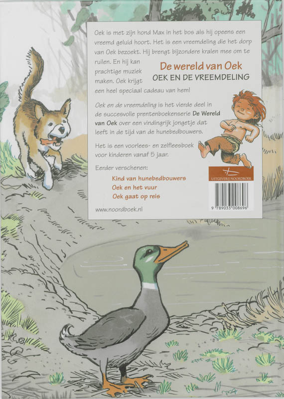 Achterkant van Oek en de vreemdeling