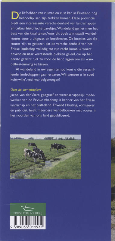 Achterkant van Wandelen in Fryslan