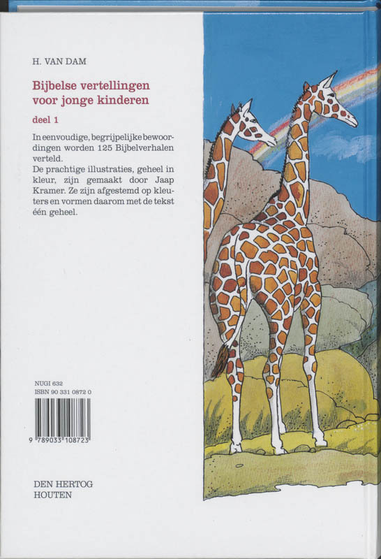 Achterkant van Bijbelse vertellingen voor jonge kinderen