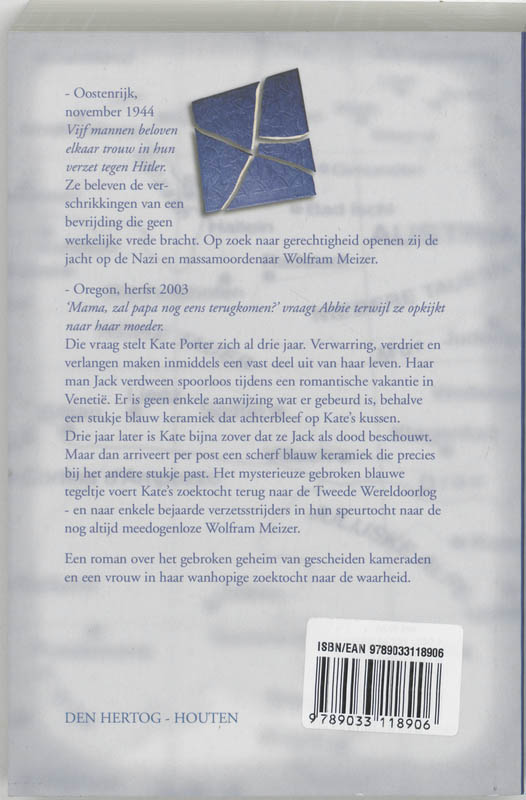Achterkant van Gebroken blauw