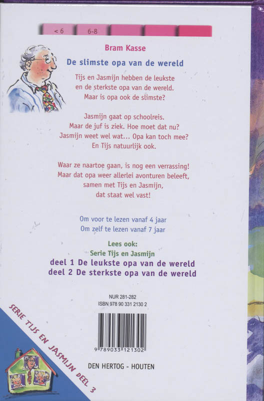 Achterkant van De slimste opa van de wereld