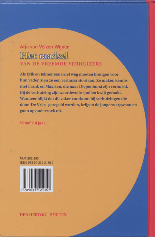 Achterkant van Het raadsel van de vreemde verhuizers