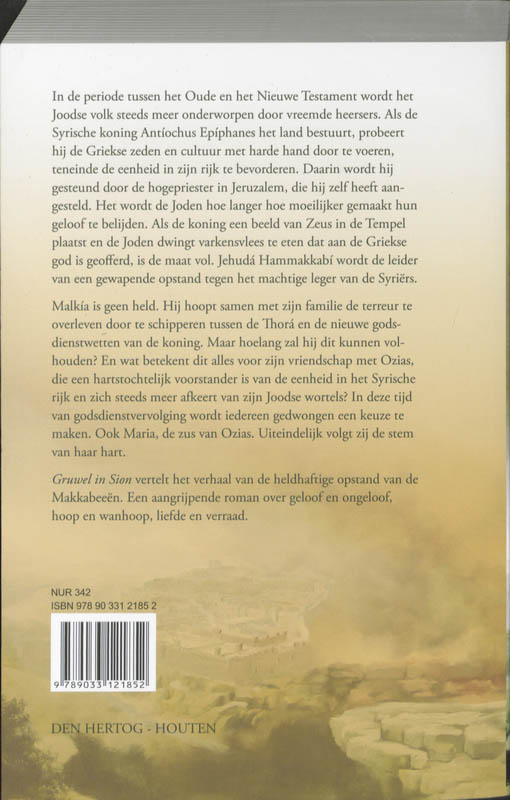 Achterkant van Gruwel in Sion