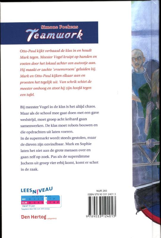 Achterkant van Teamwork