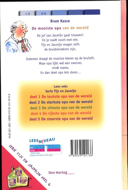 Achterkant van De mooiste opa van de wereld