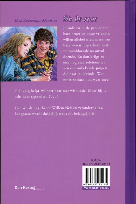 Achterkant van In de roos