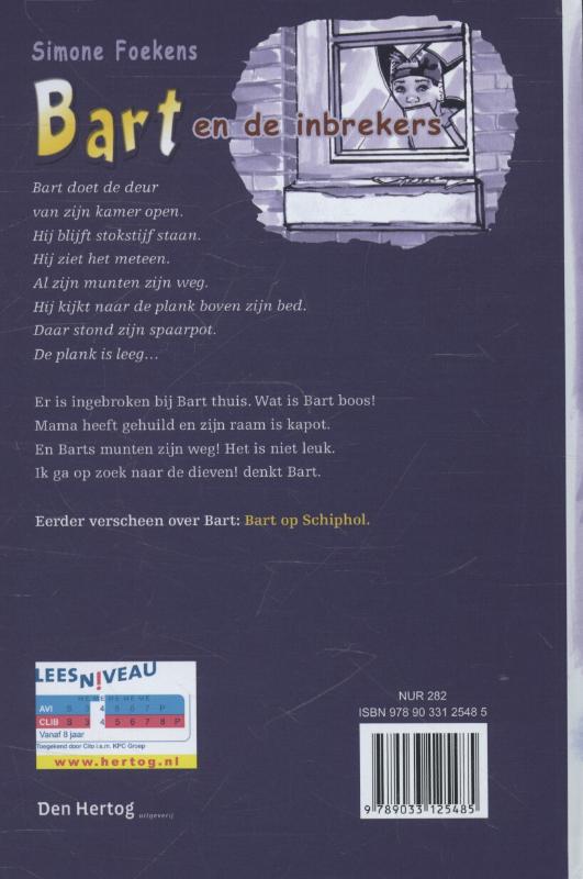 Achterkant van Bart en de inbrekers