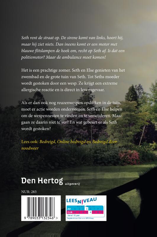 Achterkant van Bedreigd door wespen