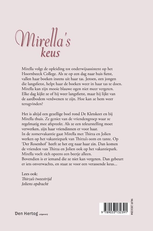 Achterkant van Mirella's keus
