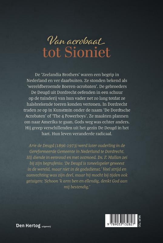 Achterkant van Van acrobaat tot Sioniet