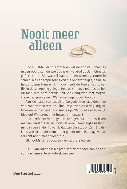 Achterkant van Nooit meer alleen