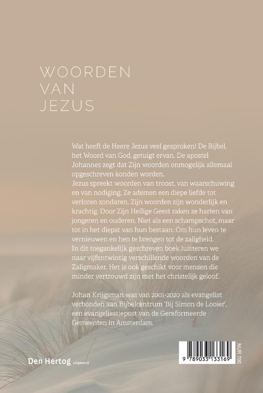Achterkant van Woorden van Jezus