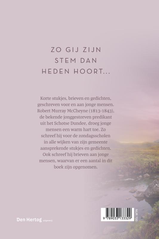 Achterkant van Zo gij Zijn stem dan heden hoort