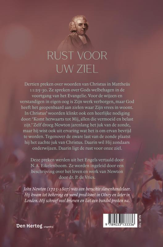Achterkant van Rust voor uw ziel