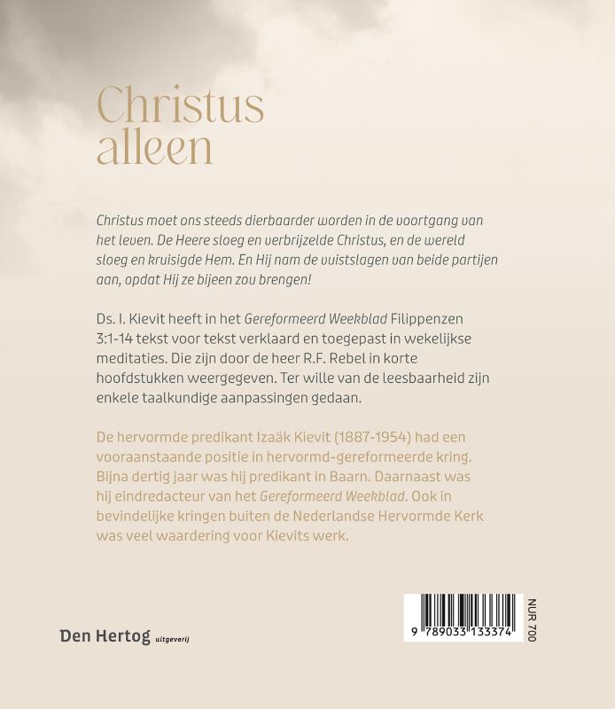 Achterkant van Christus alleen