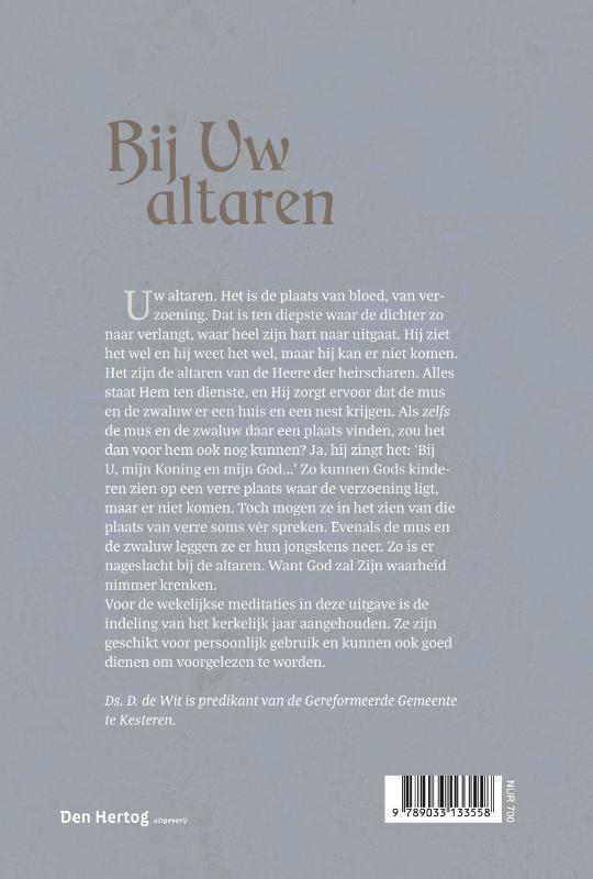 Achterkant van Bij Uw altaren
