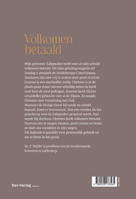 Achterkant van Volkomen betaald