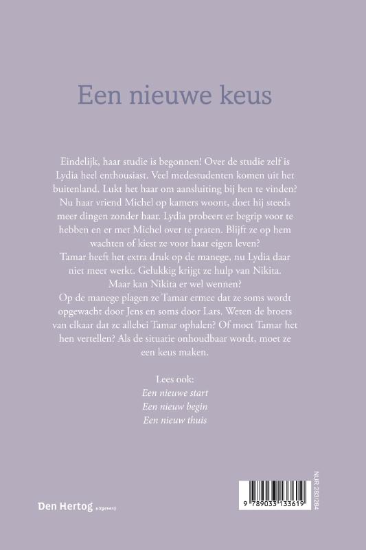 Achterkant van Een nieuwe keus
