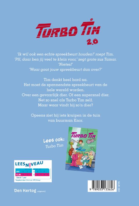 Achterkant van Turbo Tim 2.0