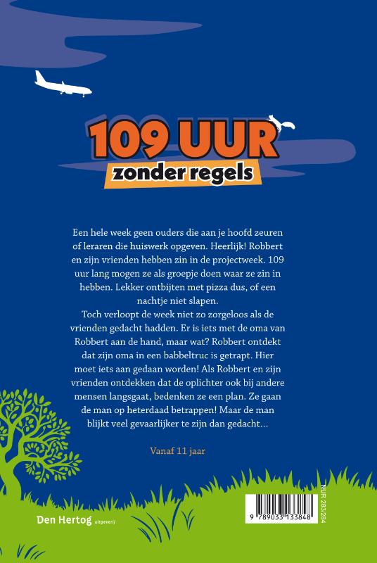 Achterkant van 109 uur zonder regels