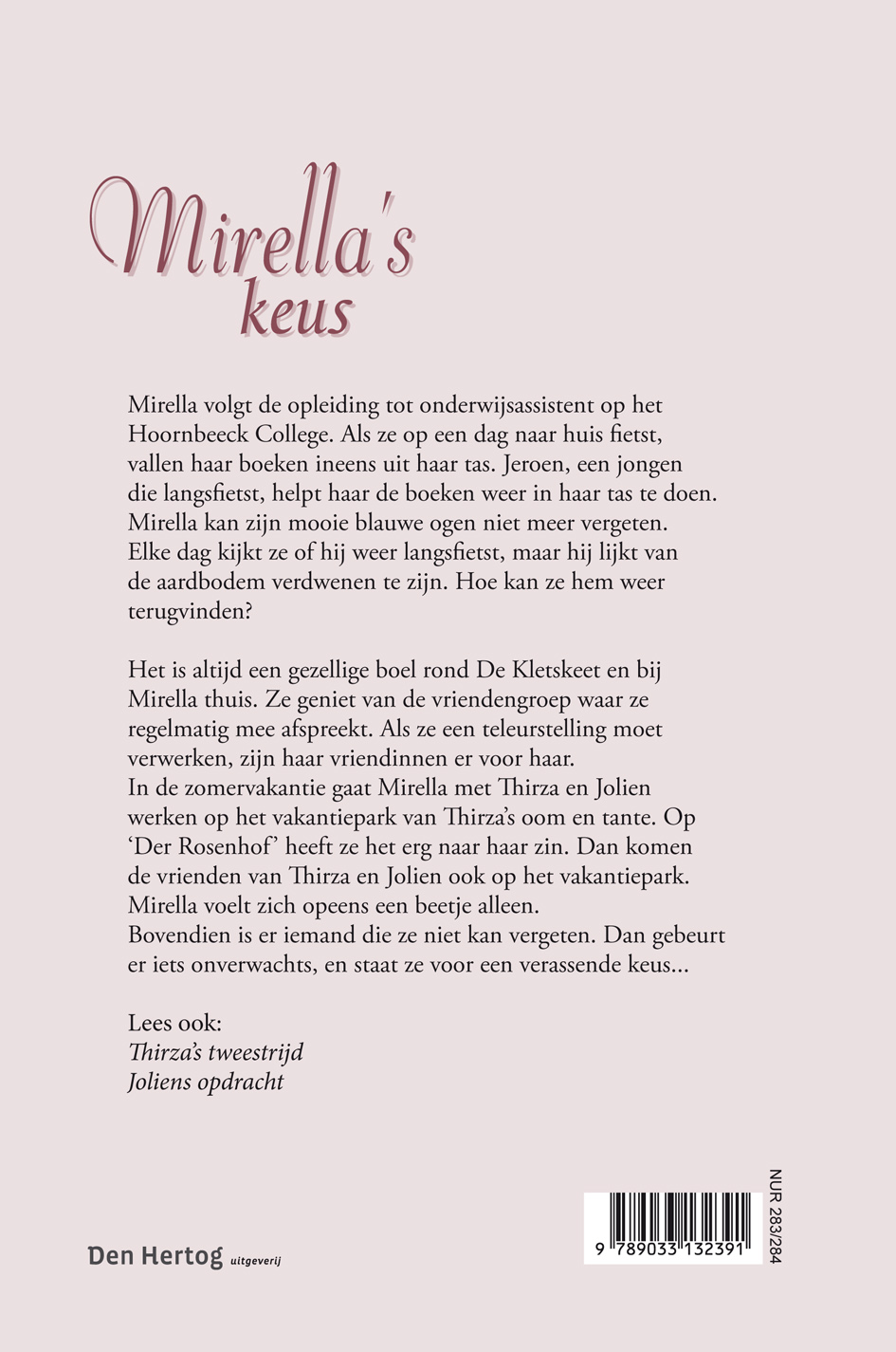 Achterkant van Mirella's keus