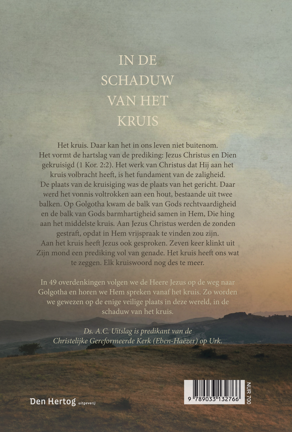 Achterkant van In de schaduw van het kruis