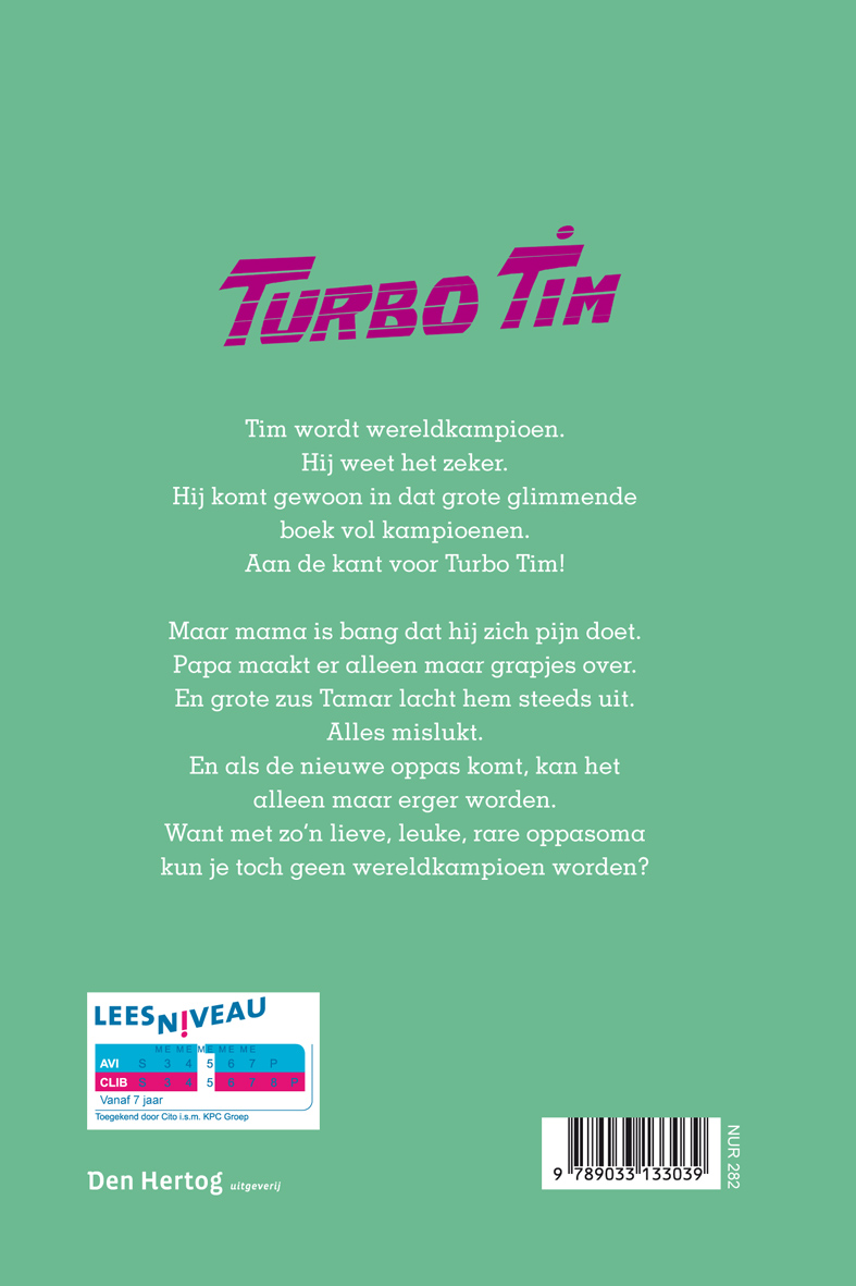 Achterkant van Turbo Tim