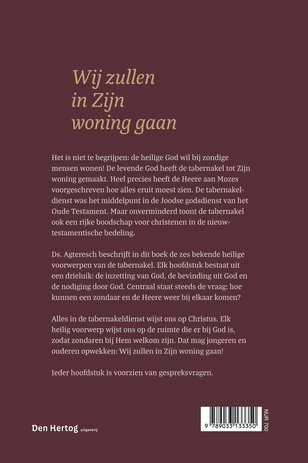 Achterkant van De hoofdprijs voor Carola