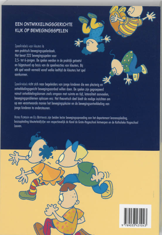 Achterkant van Speelkriebels voor kleuters