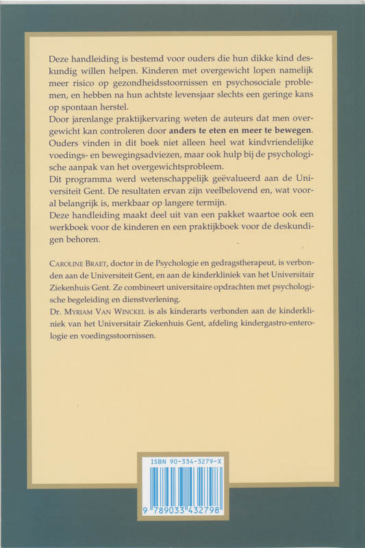 Achterkant van Anders eten en meer bewegen