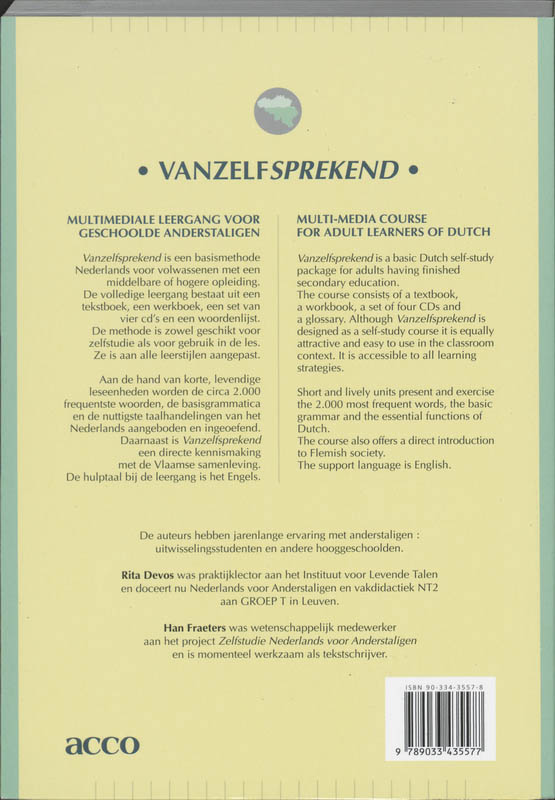 Achterkant van Werkboek