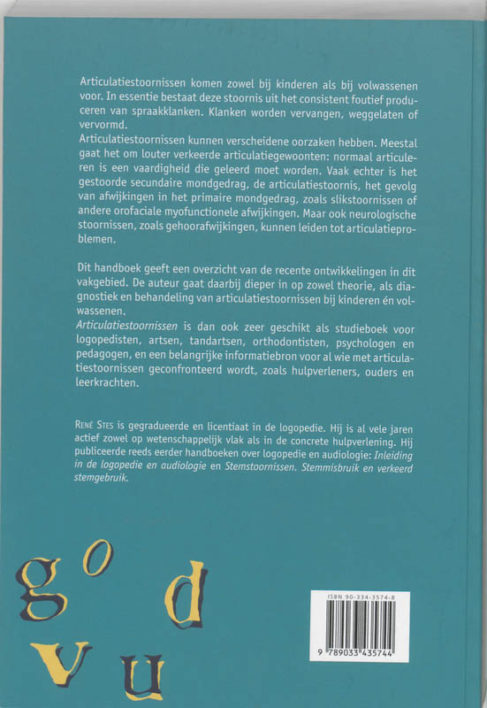 Achterkant van Articulatiestoornissen