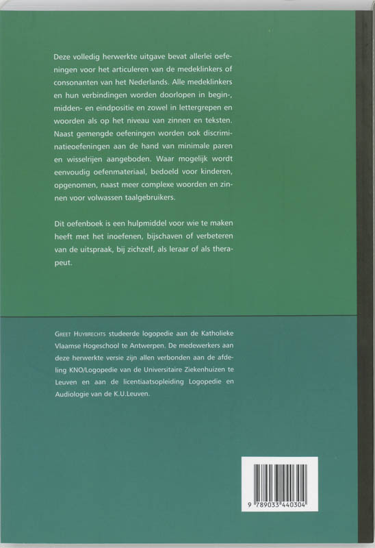 Achterkant van Articulatie in de praktijk