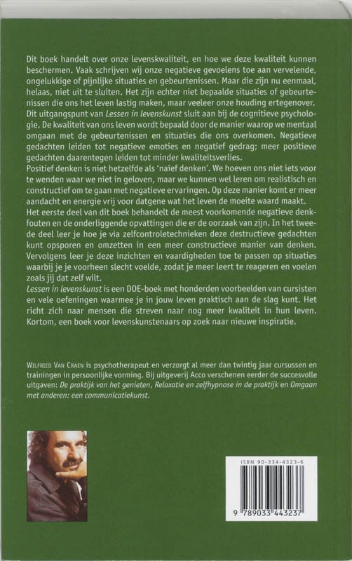 Achterkant van Lessen in levenskunst