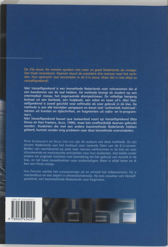 Achterkant van Leerboek