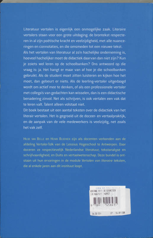 Achterkant van Vertaal!