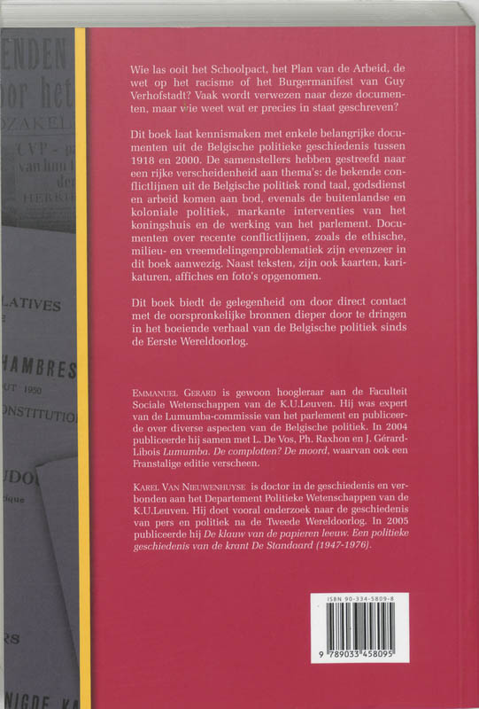 Achterkant van Scripta Politica