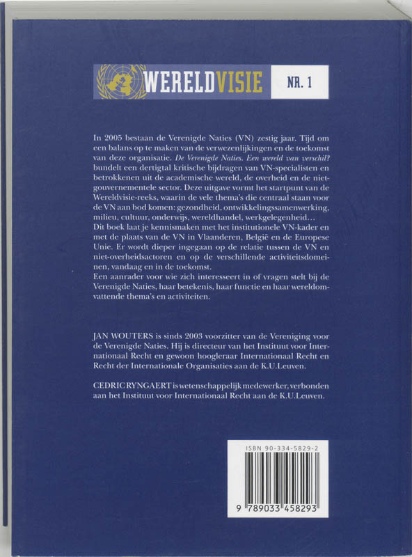 Achterkant van De Verenigde Naties