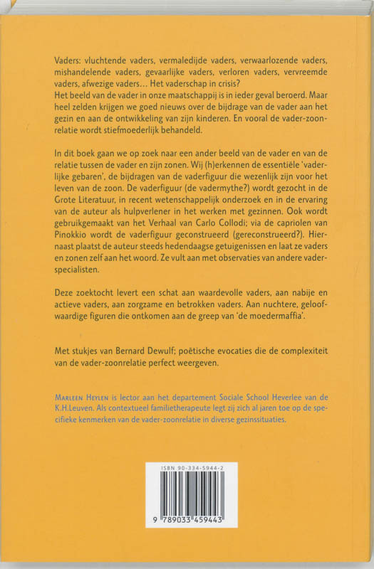 Achterkant van In de naam van de vader!