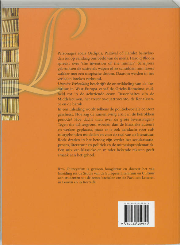 Achterkant van Literaire verbeelding