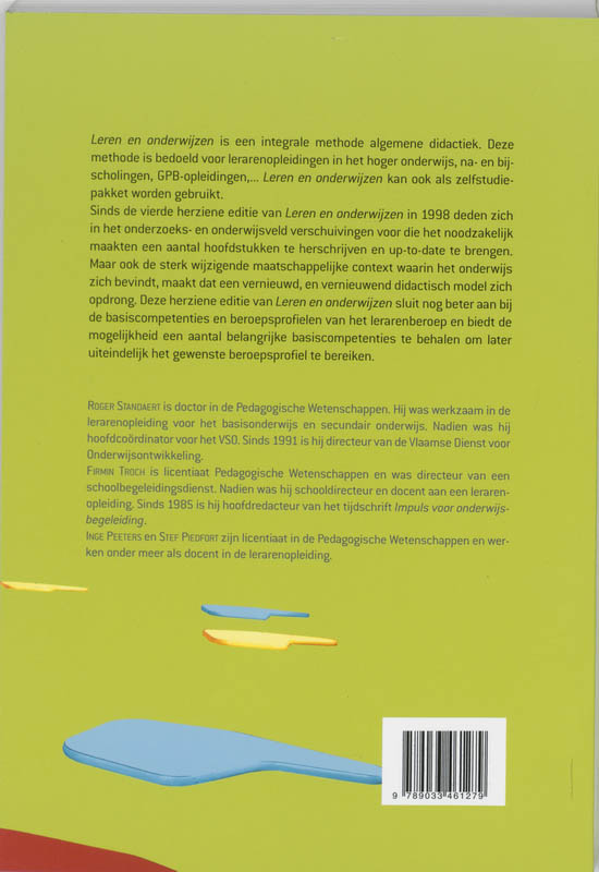 Achterkant van Leren en onderwijzen