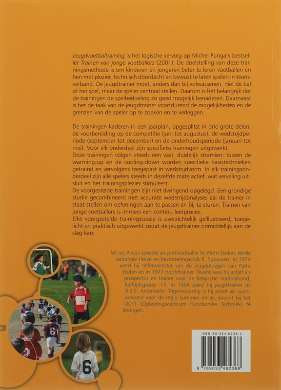 Achterkant van Jeugdvoetbaltraining