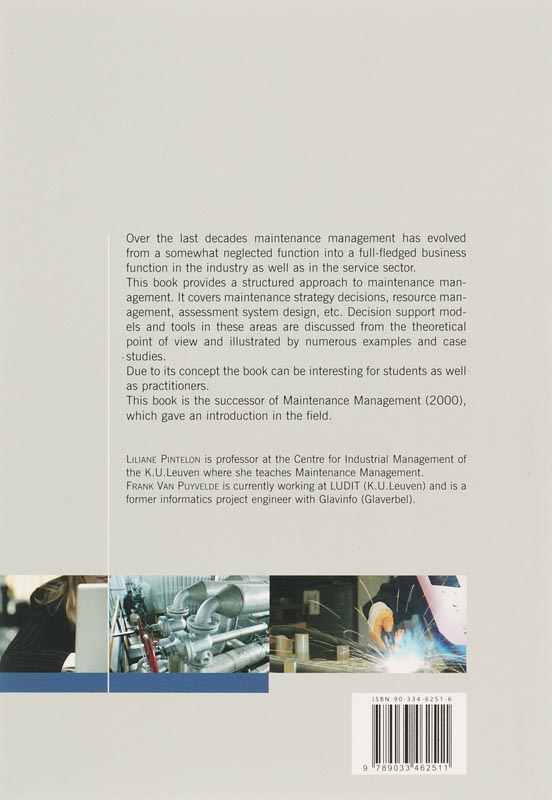 Achterkant van Maintenance Decision Making