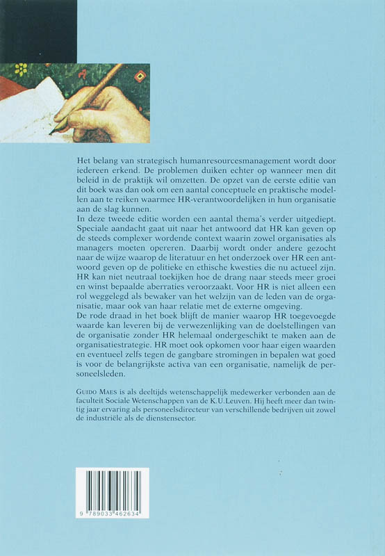 Achterkant van De kracht van human resources