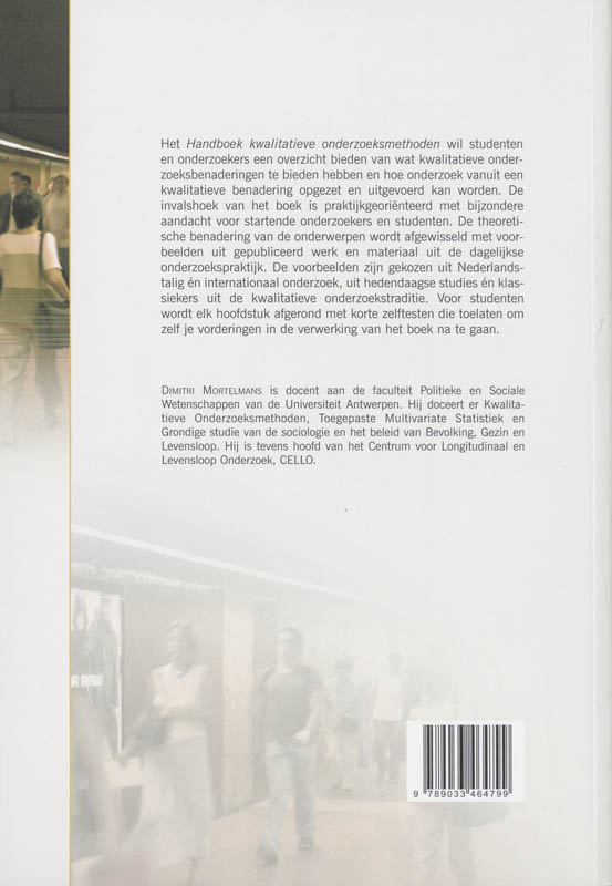Achterkant van Handboek kwalitatieve onderzoeksmethoden