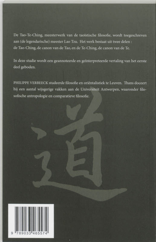 Achterkant van 1 Het boek van de tao